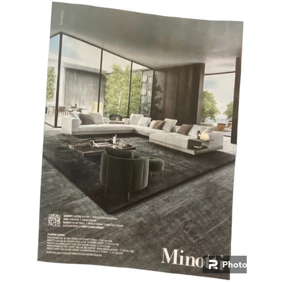 Flexform and Minotti Print Ad Campaign Spring 2024 8x10 Ready To Frame - Picture 3 of 4